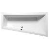 Polysan, ANDRA R SLIM asymetrická vaňa 180x90x45cm, biela, 78771S
