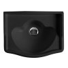 Kerasan, RETRO keramické umývadlo 41x30cm, bez otvoru pre batériu, bez prepadu, čierna matná, 103331