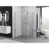 Mexen Exo, sprchovací kút so skladacími dverami 70 x 75 cm, 6mm číre sklo, chrómový profil, 816-070-075-01-00