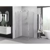Mexen Exo, sprchovací kút so skladacími dverami 70 x 75 cm, 6mm číre sklo, chrómový profil, 816-070-075-01-00