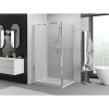 Mexen Exo, sprchovací kút so skladacími dverami 70 x 75 cm, 6mm číre sklo, chrómový profil, 816-070-075-01-00