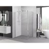 Mexen Exo, sprchovací kút s krídlovými dverami 90 x 75 cm, 6mm číre sklo, chrómový profil, 817-090-075-01-00