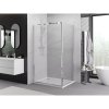 Mexen Exo, sprchovací kút s krídlovými dverami 90 x 75 cm, 6mm číre sklo, chrómový profil, 817-090-075-01-00