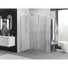Mexen Exo, sprchovací kút s krídlovými dverami 105 x 75 cm, 6mm číre sklo, chrómový profil, 819-105-075-01-00