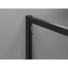 Mexen Exo, sprchovací kút s krídlovými dverami 120 x 75 cm, 6mm číre sklo, čierny profil, 819-120-075-70-00
