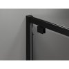 Mexen Exo, sprchovací kút s krídlovými dverami 85 x 95 cm, 6mm číre sklo, čierny profil, 8181-085-095-70-00