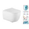 Závesný set GEBERIT Duofix Basic+ WC CARMEN RIMLESS 49 x 37 cm + pomaly padajúca doska Slim