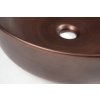 Sapho, PRIORI keramické umývadlo na dosku, priemer 41,5cm, medená, PI040