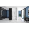 Rea Rapid Swing, rohový sprchovací kút 90(dvere) x 100(stena) x 195 cm, 6mm číre sklo, chrómový profil, KPL-K3606