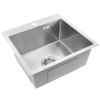 Rea Leo, 1-komorový oceľový drez 400x450x185 mm, oceľová, ZLE-06000