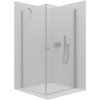 CERANO - Sprchovací kút Antelo L/P - chróm, transparentné sklo - 120x90 cm - krídlový, CER-CER-8050BD140