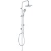 Kuchinox Cento, nástenný sprchový stĺp s hlavovou a ručnou sprchovou hlavicou, chrómová, LAV-PKC_00OX