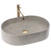 Rea Nadia, umývadlo na dosku 500x380x120 mm, imitácia kameňa - Kashmir, REA-U9241