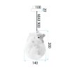 Toolight, stropné svietidlo BIELY MEDVEĎ, APP1597-1CP, biela, OSW-06408