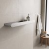 Rea, kúpeľňová polica 60cm, SF03, brúsená oceľ, REA-47003