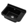 Gamma Gradia, univerzálna plastová výlevka 50,8x33,8x24 cm, čierna, GMA-KGG50-BK