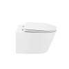 Gamma Mut-301, závesná WC misa Tornado/Rimless 520x365x360 mm + SLIM toaletné sedadlo, biela lesklá, GMA-MUT-301