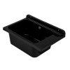 Gamma Selva, univerzálna plastová výlevka 58x38x26,7 cm + sifón, 1-komorová, čierna, GMA-KGS58-BK