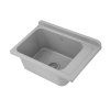 Gamma Selva, univerzálna plastová výlevka 58x38x26,7 cm + sifón, 1-komorová, šedá, GMA-KGS58-G