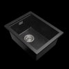 Gamma Decor 3850, 1-komorový granitový drez 380x500x207 mm, čierna škvrnitá, GMA-ZLE000167