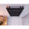 Erga Proper, vykurovacie teleso 1200x450 mm, 650W, čierna, ERG-LAV-PROP-12045-BK