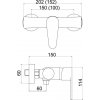 Novaservis Titania Fresh, sprchová batéria bez príslušenstva 100 mm, chrómová, 96065/1,0