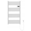 Erga Pago, elektrické vykurovacie teleso 540x960 mm s digitálnym termostatom, 500W, biela matná, ERG-LAV-GRZE-E-ALU-960540-WH
