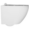 Gamma Mut, závesná WC misa 48x37 cm Rimless s pomaly padajúcim sedadlom, biela lesklá, GMA-MUT-203