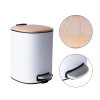 kosz na smieci bialy bambus do lazienki lazienkowy 5l z pedalem otwierania[1]