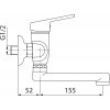 Ferro Smile, umývadlová drezová batéria 150 mm, chrómová, 71076,0