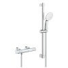Grohe Grohtherm 800 Cosmopolitan - Sprchový set s termostatom na stenu, 2 prúdy, chrómová, 34768001