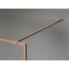 Mexen Kioto-F, sprchová zástena s rámom 100 x 202 cm, 8 mm šedé sklo, profil medená matná, 800-100-104-65-40