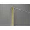 Mexen Kioto-X, sprchová zástena 100 x 200 cm, 10mm číre sklo, zlatý matný profil, 800-100-101-55-00-X