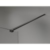 Mexen Kioto-X, sprchová zástena 150 x 200 cm, 10mm číre sklo, čierny profil, 800-150-101-70-00-X