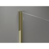 Mexen Kioto-X, sprchová zástena 130 x 200 cm, 10mm šedé sklo, zlatý lesklý profil, 800-130-101-50-40-X