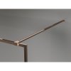 Mexen Kioto-XF, sprchová zástena s rámom 120 x 202 cm, 10mm číre sklo, profil ružové zlato, 800-120-104-60-00-X