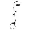 Novaservis Sprchové súpravy, Nobless Tina sprchový set 250 s batériou, horné pripojenie sprchy, čierna, SET042/38,5