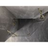 Mexen Lunar, Päťuholníkový sprchový kút Mexen Lunar naklápací doľava 100 x 80 cm, 8mm číre sklo, zlatý profil, 831-100L-080P-50-00-L