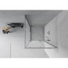 Mexen Rio, štvorcový sprchovací kút s posuvnými dverami 80(dvere) x 80(dvere) x 190 cm, 6mm sklo námraza, chrómový profil, 860-080-080-01-30