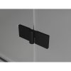 Mexen Lunar T, sklápací sprchový kút ľavý 120 x 110 cm, 8mm číre sklo, čierny profil, 834T-120-110-70-00-L