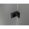 Mexen Lunar T, sklápací sprchový kút ľavý 120 x 110 cm, 8mm číre sklo, čierny profil, 834T-120-110-70-00-L