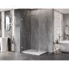 Mexen Lunar-B, výklopný sprchový kút ľavý 100 x 90 cm, 8mm číre sklo, chrómový profil, 832-100-090-01-00-L