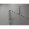 Mexen Lunar-B, pravostranný výklopný sprchový kút 95 x 90 cm, 8mm číre sklo, chrómový profil, 832-095-090-01-00-P