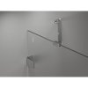 Mexen Lunar-B, pravostranný výklopný sprchový kút 95 x 90 cm, 8mm číre sklo, chrómový profil, 832-095-090-01-00-P