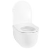 Rea Richard Tornado, závesná WC misa 490x360x325 mm + WC sedadlo z duroplastu, biela lesklá, REA-C4802