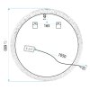 Tutumi, LED zrkadlo 60cm YH-3562, HOM-01502