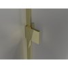 Mexen Lunar, L pravý výklopný päťuholníkový sprchový kút 90 x 100 cm, 8mm číre sklo, zlatý profil, 831L-090P-100L-50-00-P
