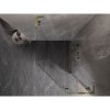 Mexen Lunar, L pravý výklopný päťuholníkový sprchový kút 90 x 100 cm, 8mm číre sklo, zlatý profil, 831L-090P-100L-50-00-P