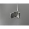 Mexen Lunar, L pravý výklopný päťuholníkový sprchový kút 100x100 cm, 8mm číre sklo, oceľový profil, 831L-100P-100L-97-00-P
