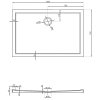 Mexen, Mexen Flow obdĺžniková sprchová vanička slim 70 x 140 cm, biely lesk - 46R107014